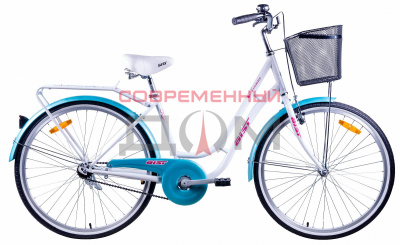 Велосипед городской Aist Avenue 1.0 "17-рама, 26" бело-бирюзовый